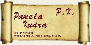 Pamela Kudra vizit kartica